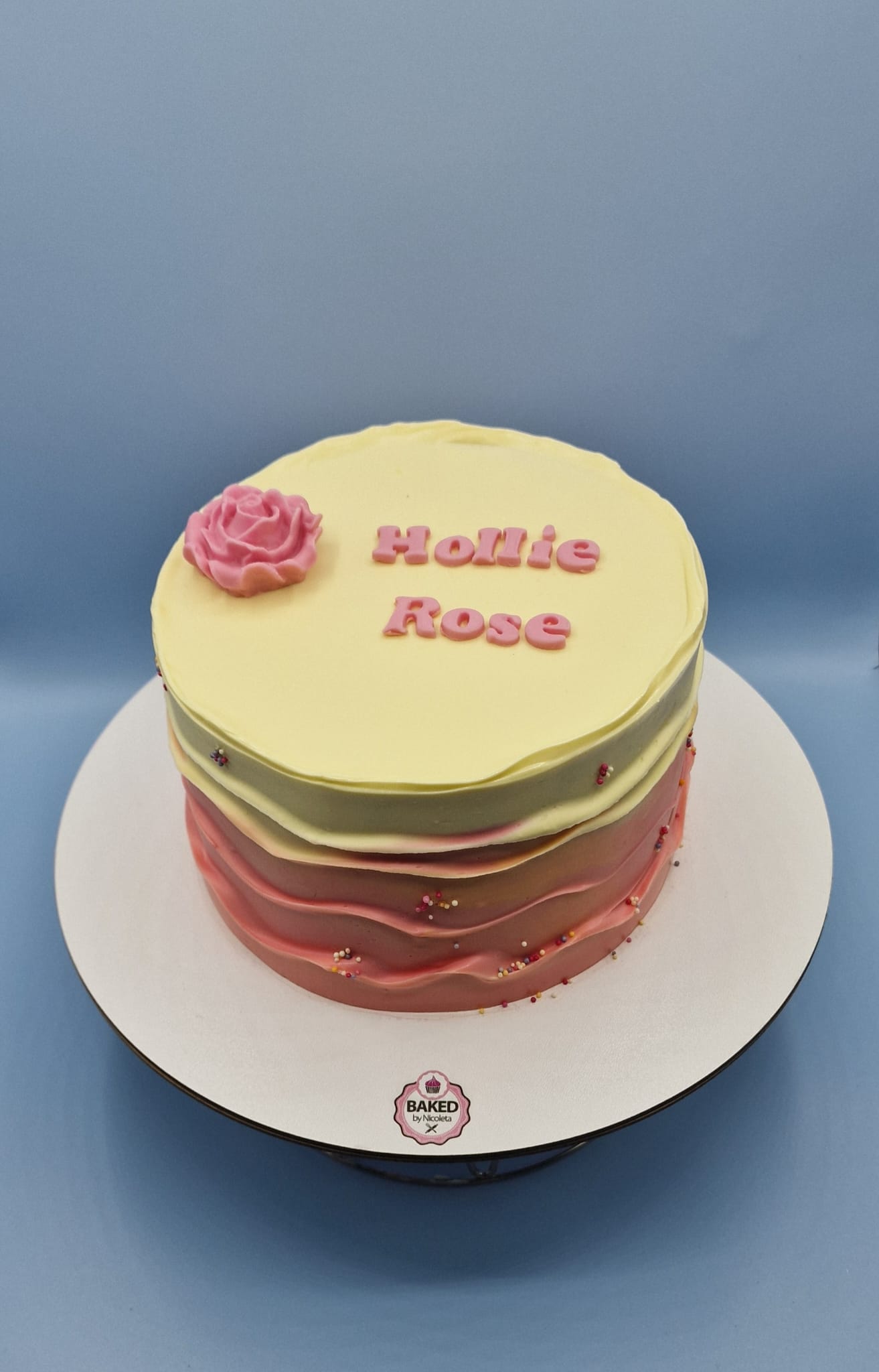 Bespoke custom celebration cake for Girls & Fairytales handcrafted by Nicoleta